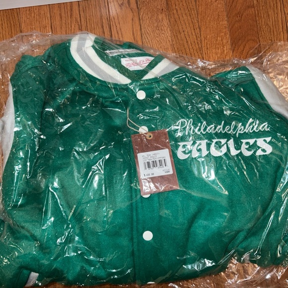 AUTHENTIC Mitchell & Ness Team Varsity Princess Diana Jacket Philadelphia Eagles - Picture 6 of 11